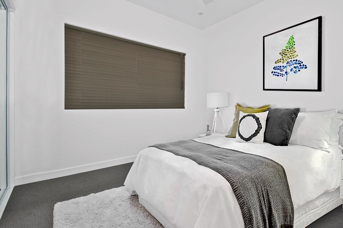 Faux wood blinds
