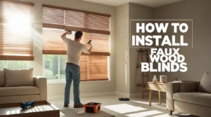 how to install faux wood blinds