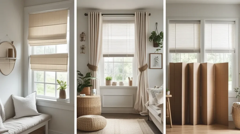 Affordable and Cheap Temporary Window Coverings
